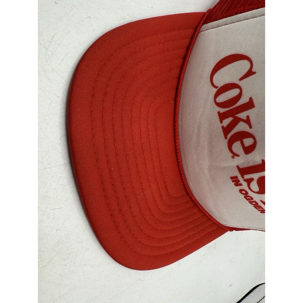 Vintage Style Coke Is It ! in Ogden Utah Trucker Hat Snap Back Style